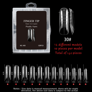 Kit de Herramientas de Uñas de Plástico para Salón de Manicura: Molde Dual Reutilizable de Gel para Uñas en 14 Tamaños, Extensión Rápida, Construcción y Arte de Uñas - Product Image 3