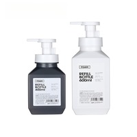 Distributeur de savon 280ml bouteille de pompe à mousse carrée bouteilles de pompe à mousse carrée HDPE 400ml 600ml bouteille de nettoyant pour le visage