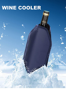 Logo personnalisé Refroidissement rapide Réutilisable Vin Glace Gel Pack Sac <span class=keywords><strong>de</strong></span> refroidissement Porte-bouteille Manchon refroidisseur pour <span class=keywords><strong>champagne</strong></span> <span class=keywords><strong>Blanc</strong></span> Rouge Vin Bière - Product Image 3