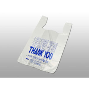 MU vente en gros de sacs à provisions bon marché logos personnalisés sac en plastique transparent compostable sacs en plastique noir pour t-shirts - Product Image 3