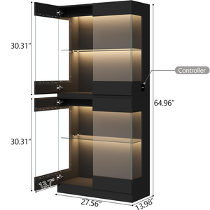 Vitrine de présentation de jouets en <span class=keywords><strong>verre</strong></span> transparent de haute qualité <span class=keywords><strong>à</strong></span> 4 niveaux / vitrine / étagère pour salle de jeux - Product Image 2