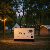 Générateur Diesel Haute Efficacité 30kW 37.5kVA à Cuivre Pur, Sans Balais, Silencieux, Source d'Énergie pour Usage Domestique, Minier et de Location