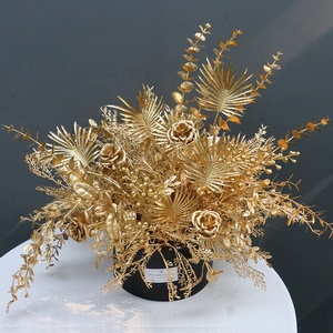Boîte à fleurs <span class=keywords><strong>en</strong></span> forme de seau, cadeau artisanal pour le Nouvel An, bouquet de tournesols, roses et orchidées artificielles, décoration de fête de mariage, décoration de table - Product Image 2