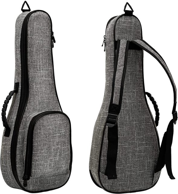 Portable Deviser Ukulele case Backpack 10mm Thick Padding ABS Handles 23 Inches Concert Ukulele Gig Bag