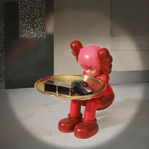 ตุ๊กตาเรซินรักที่เรียบง่ายทันสมัยพร้อมเครื่องประดับหมีที่รุนแรงสำหรับตกแต่งปีใหม่ - Product Image 3