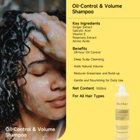 Shampoing OEM ODM Anti-Pelliculaire Hydratant Anti-Frisottis Contrôle du Sébum Volume Sans Silicone 2-EN-1 Prévention de la Chute des Cheveux Personnalisation