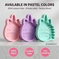 Moule à gâteau en silicone tête de licorne grande taille, le plus vendu, réutilisable, faible MOQ, personnalisable, sans BPA, antiadhésif, résistant à la chaleur, compatible four