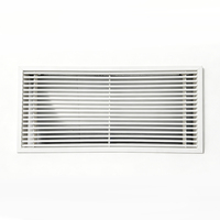Grilles de ventilation de plafond carrées modernes en ABS personnalisées avec design à barres linéaires pour système CVC et ventilation de sous-sol