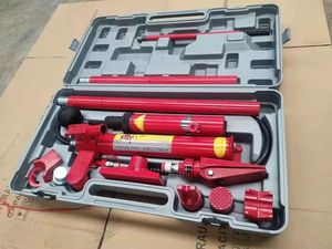 10 Ton Hydraulic Porta Power Kit Heavy Duty Auto Body Repair Jack <b>Dent</b> <b>Puller</b> Frame Straightening Tool Set - Product Image 6