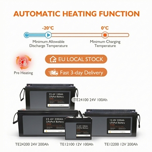 Batterie Lifepo4 de haute qualité 12,8V 100Ah 200Ah 300Ah, batterie de stockage d'énergie domestique, garantie BMS de 5 ans - Product Image 4
