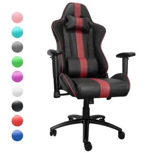 JL sepenuhnya bordir kursi gaming 2d hitam merah keran gamer profesional e-sports membangun kualitas chaise gaming pro siege gamer