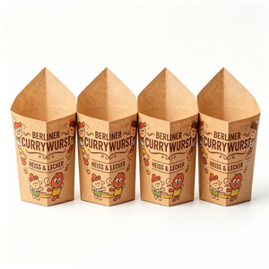 Caja para <span class=keywords><strong>Bratwurst</strong></span> a prueba de grasa, para festivales de comida callejera, salchicha alemana, para llevar, desechable, al por mayor, caja para <span class=keywords><strong>salchichas</strong></span>. - Product Image 4