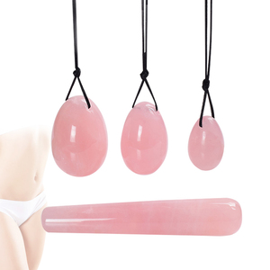 Colección Alchemy Souls, Bola <span class=keywords><strong>de</strong></span> Ejercicio con Forma <span class=keywords><strong>de</strong></span> Huevo Yin Yang, Huevo Yoni <span class=keywords><strong>de</strong></span> Cuarzo Rosa para Mujeres, Varita <span class=keywords><strong>de</strong></span> Masaje con Piedras Preciosas, Yoni Rose - Product Image 2
