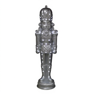 Soldado con Purpurina Plateada y Luces LED - Product Image 1