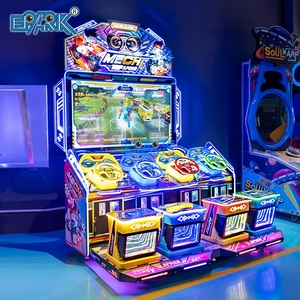 Machine de jeu de course de voiture d'arcade de simulateur vitesse dérive <span class=keywords><strong>4</strong></span> joueurs Mech machine de course de voiture volante pour centre de jeu intérieur - Product Image 4