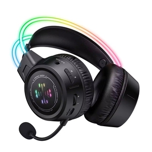 หูฟังเกมมิ่ง <span class=keywords><strong>ONIKUMA</strong></span> GT889 ไดรเวอร์ 50 มม. เสียงสเตอริโอ ไร้สาย 3 โหมด RGB 2.4G สายคาดศีรษะเรืองแสงแบบแขวน แบตเตอรี่ใช้งานได้ 60 ชั่วโมง - Product Image 1