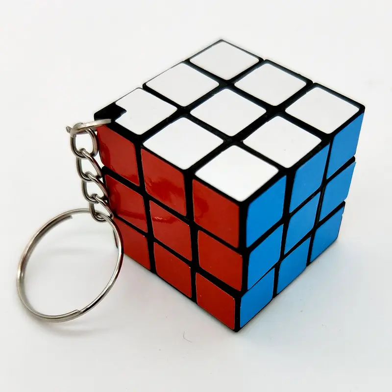 Best selling New design Promotion gift children 3cm Mini 3*3*3 ABS KeyChain Magic Cube For Gift