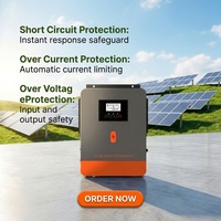 Convertisseur PowMr 1600W 3000W 2.5KW 3.5KW 12V/24V DC vers 220/230V AC à onde sinusoïdale pure pour système solaire hors réseau