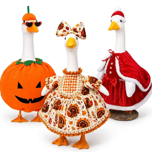 Costume da Oca per Halloween con Stampa Zucca, Abbigliamento in Cotone per Animali Domestici, Outfit per Natale <span class=keywords><strong>e</strong></span> Ringraziamento - Product Image 2