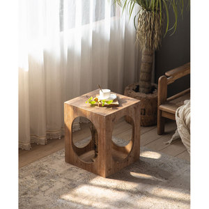 Tavolino da salotto quadrato in legno massello riciclato con <span class=keywords><strong>mobili</strong></span> in stile <span class=keywords><strong>rustico</strong></span> <span class=keywords><strong>rustico</strong></span> a quattro lati - Product Image 1