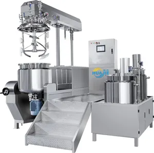 HUAJIE 5L-20000L machine de mélange cosmétiques 1000kgs guangzhou machine de mélange cosmétique émulsifiant sous vide homogénéisateur 500l