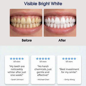 Bandes blanchissantes pour les dents sans peroxyde PAP, vente chaude, 14 sachets, résultat rapide, ruban blanchissant pour les dents, personnalisé - Product Image 3