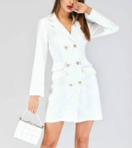 Vendita calda autunno e inverno nuovo stile vestito <span class=keywords><strong>doppiopetto</strong></span> da donna in tessuto giacca vestito - Product Image 2