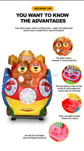 Máquina de <span class=keywords><strong>arcade</strong></span> de parque de atracciones para niños que funciona con monedas con motor eléctrico oscilante, juego de carreras para niños y empujador de monedas de coche oscilante - Product Image 6