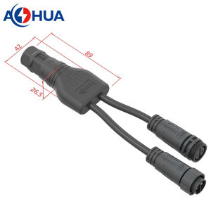 1 a 2 LED Power Driver Splitter Tipo Arnés de cable Macho Hembra Y Distribuidor Macho Hembra Impermeable Conector de 2 pines - Product Image 5