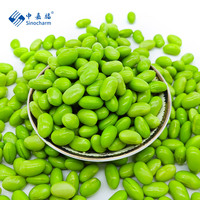 Sinocharm 10kg Vente en gros de graines d'Edamame surgelées sucrées IQF, graines de soja pour salades et cuisson, légumes surgelés en vrac