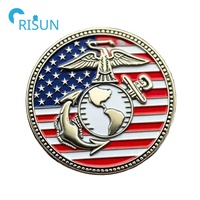 Pièces de monnaie commémoratives personnalisées 3D de grade des Marines des États-Unis (USMC) – Pièces de monnaie de défi USMC personnalisées
