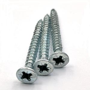 Buena calidad China fabricación 30mm 40mm 50mm Chipboad autorroscante Din7505 Chapado en zinc - Product Image 2