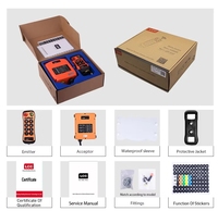 Télécommande radio sans fil antidéflagrante à 8 boutons, double vitesse, 1 émetteur + 1 récepteur pour pont roulant