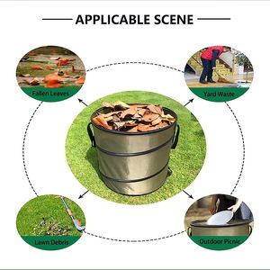 Thùng rác xe hơi Thùng rác cắm trại bật lên thùng rác có thể tái sử dụng Thùng rác ngoài trời sân vườn Túi rác có thể gập lại tái chế Thùng rác - Product Image 5