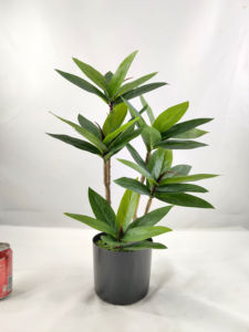 Plante verte artificielle en pot, 1 pièce, plante verte artificielle pour l'intérieur, paysage de jardin, <span class=keywords><strong>aménagement</strong></span> paysager, bonsaï, décoration simple - Product Image 3