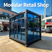 Contenedor Ligero Desmontable Tipo Van de 10 pies, Convertible en Tienda Móvil para Venta Minorista y Exposiciones con Diseño Sencillo