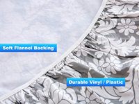 Huihe Haute Qualité Qound Cercle Gris et Blanc Tie Dye Nappe Rouleau En Plastique Nappe En Plastique pour La Restauration