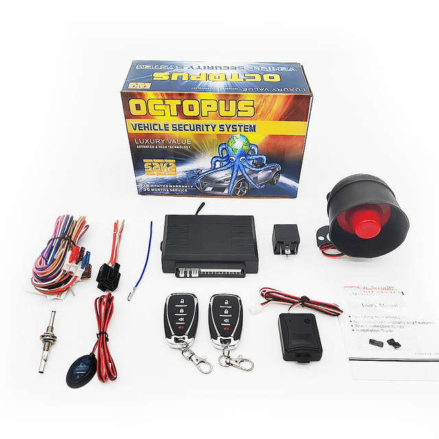 Auto Electronics Special Design Fit Africa Market Universal Immobilizer One Way Car Security Alarm System OCTOPUS Alarm System