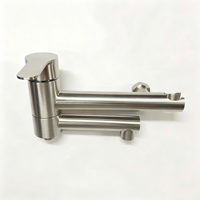 Robinet de douche mural en acier inoxydable brossé SUS304 pour le marché russe, mitigeur eau chaude et froide pour baignoire, ensemble complet avec douchette à main