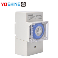 Relé de Retardo Mecánico de 16A AC 100-240V SPDT, Interruptor Temporizador Programable de 24 Horas para Control Industrial