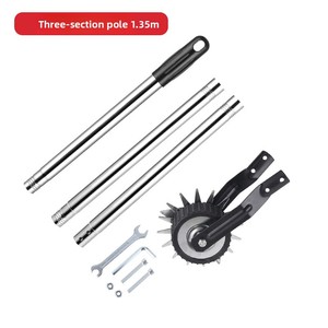 Wheel Rotary Manual Lawn Edger & Artificial Grass Trimmer Silver/Black MYL-16 Weeding <b>Garden</b> <b>Tool</b> - Product Image 6