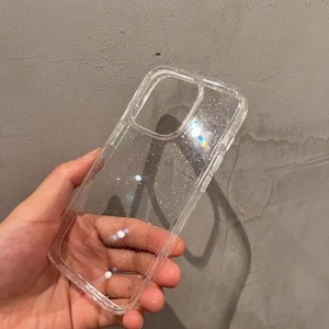 <span class=keywords><strong>Funda</strong></span> de Teléfono <span class=keywords><strong>Transparente</strong></span> con Brillantina de Lujo para <span class=keywords><strong>iPhone</strong></span> 17 16 15 14 13 <span class=keywords><strong>12</strong></span> 11 Pro Max X XR XS 7 8 Plus, Antigolpes, Suave - Product Image 5