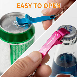 Herramientas de barra, 6 uds., abridor de botellas de vino personalizado de aluminio colorido, llavero de Metal, abridor de botellas, latas, refrescos, bebidas, cerveza, Abrebotellas - Product Image 3