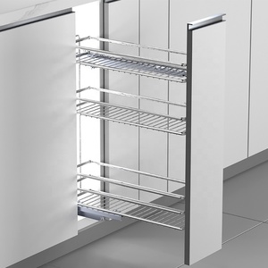 Kitichen Modern 3-Tier Metal Sliding Out Cabinet Storage Organizer <b>Wire</b> <b>Basket</b> for Kitchen Use China Supplier Kitchen Cabinet Dr - Product Image 2