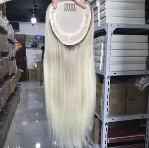 100% необработанные человеческие волосы 6x7 ясень светлый темный корневой цвет прямая машина для инъекций шелковая основа для волос для белых женщин