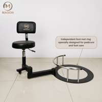 Base de chaise d'ordinateur pivotante en acier, design moderne et épuré, châssis épaissi, support étoile à cinq branches électroplaqué, pour usage commercial