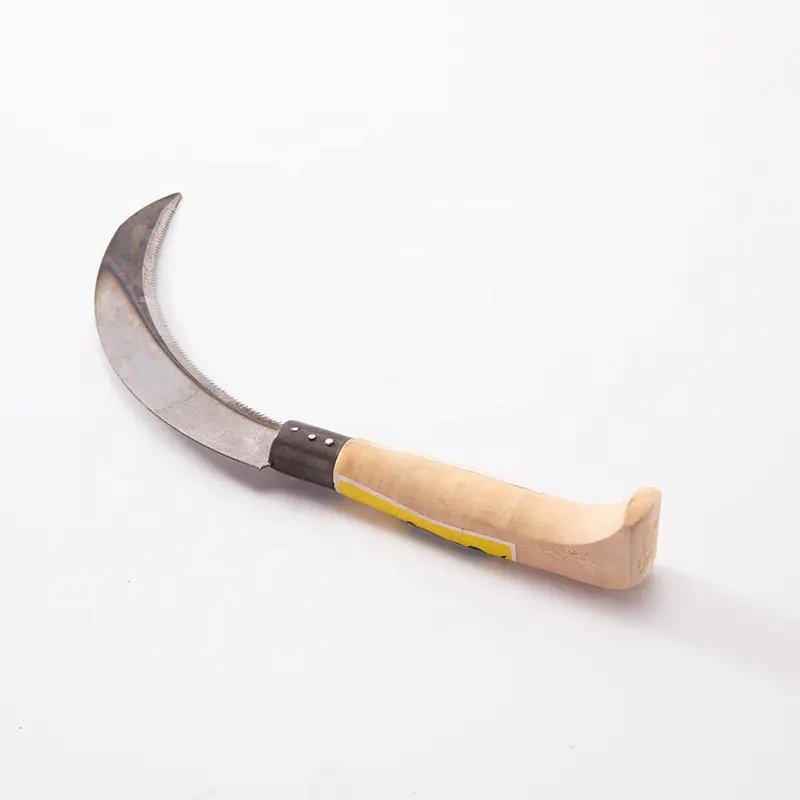 Garden Farm Tools Knife Garden Farm Sickle Hand Held Tool With Long Handle for Cutting Grass