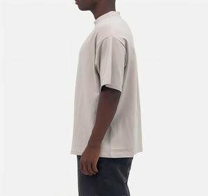 T-shirt 100% coton OEM personnalisé, 240-300 g/m², uni, coupe ample, épaisse, style boxy pour homme - Product Image 3