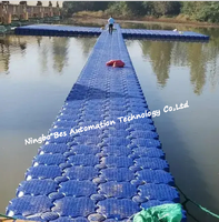 Pont flottant modulaire en PEHD pour jet ski, pont flottant de construction, plateforme flottante, quai flottant en plastique