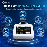 Analyseur d'eau de mer multiparamètres Kamoer Marine P90 pour aquariums de récif, test de l'eau des réservoirs de récif, Ca Mg KH NO3 PO4